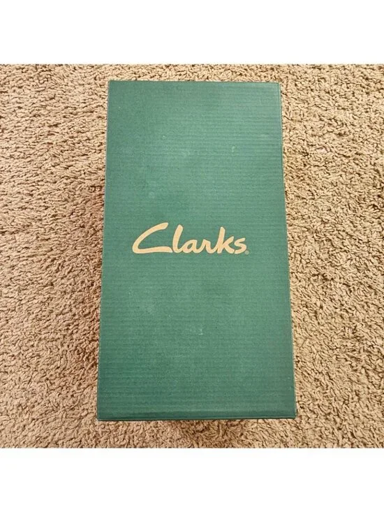 Clarks Bendables Wedge Sandals Womens 10M Black 37059 Comfort Slip On Slides - Picture 10 of 10